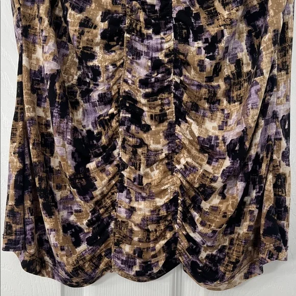 4/$20 Susan Lawrence Abstract Tank Top in Black, Brown, and Purple - Picture 3 of 4